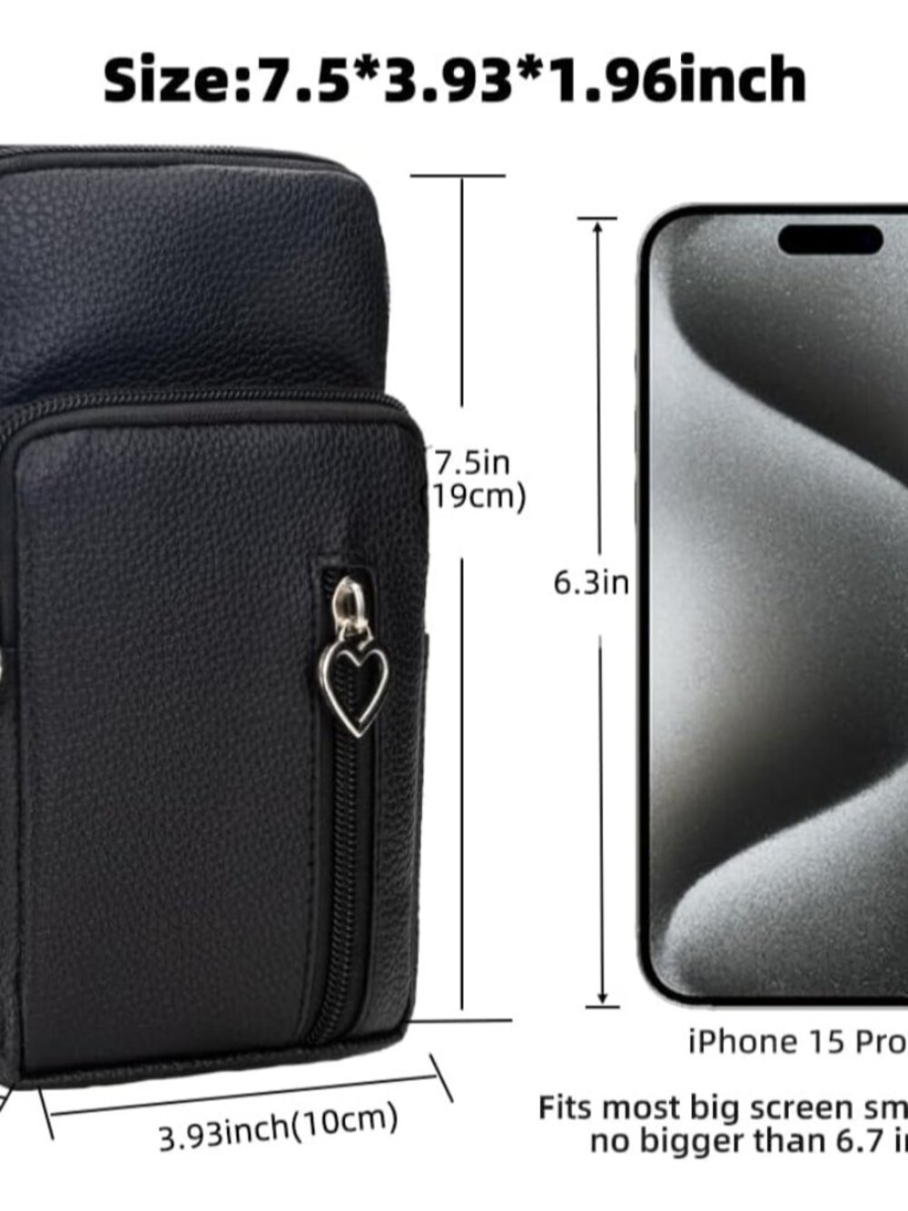 Small Crossbody Bag for Women - Mini Phone Purses with Crossbody Strap and Walle - Picture 4 of 7